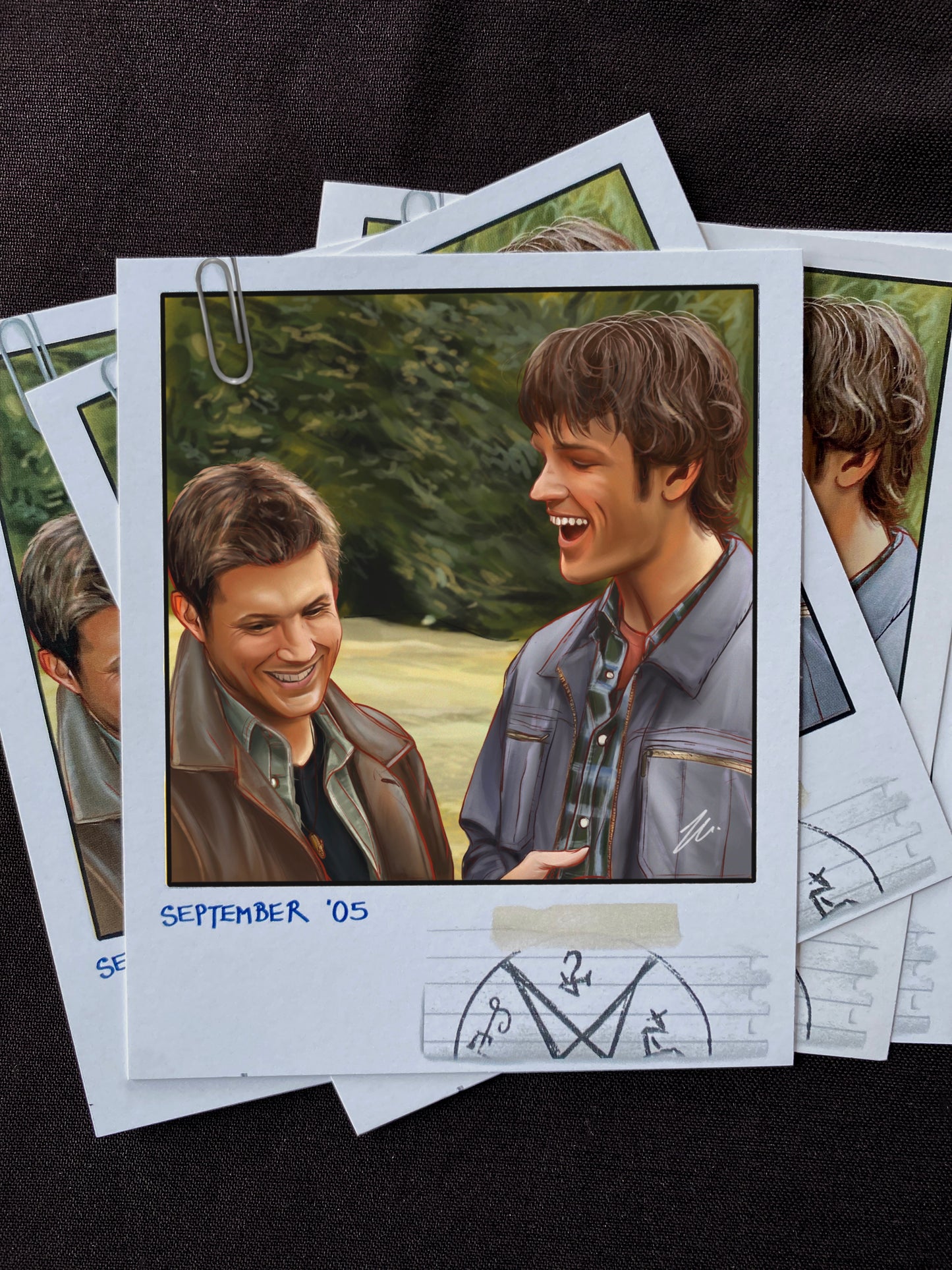 Sam and Dean Polaroid Print | Supernatural