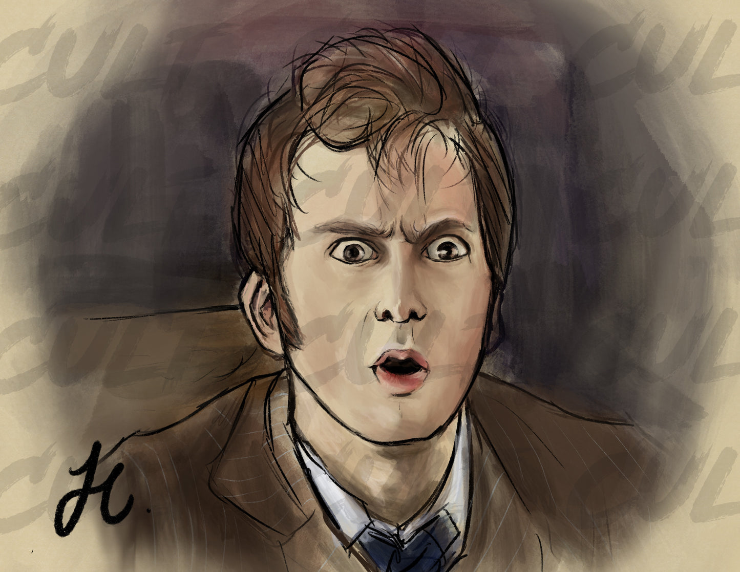 The Doctor 'Partners in Crime' Print (A4) | Doctor Who