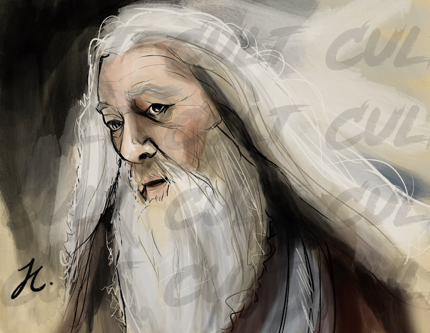 Professor Dumbledore Print (A4) | Harry Potter