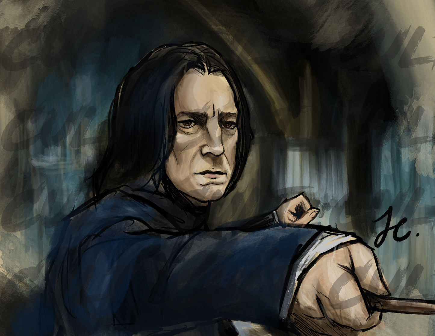 Professor Severus Snape Print (A4) | Harry Potter