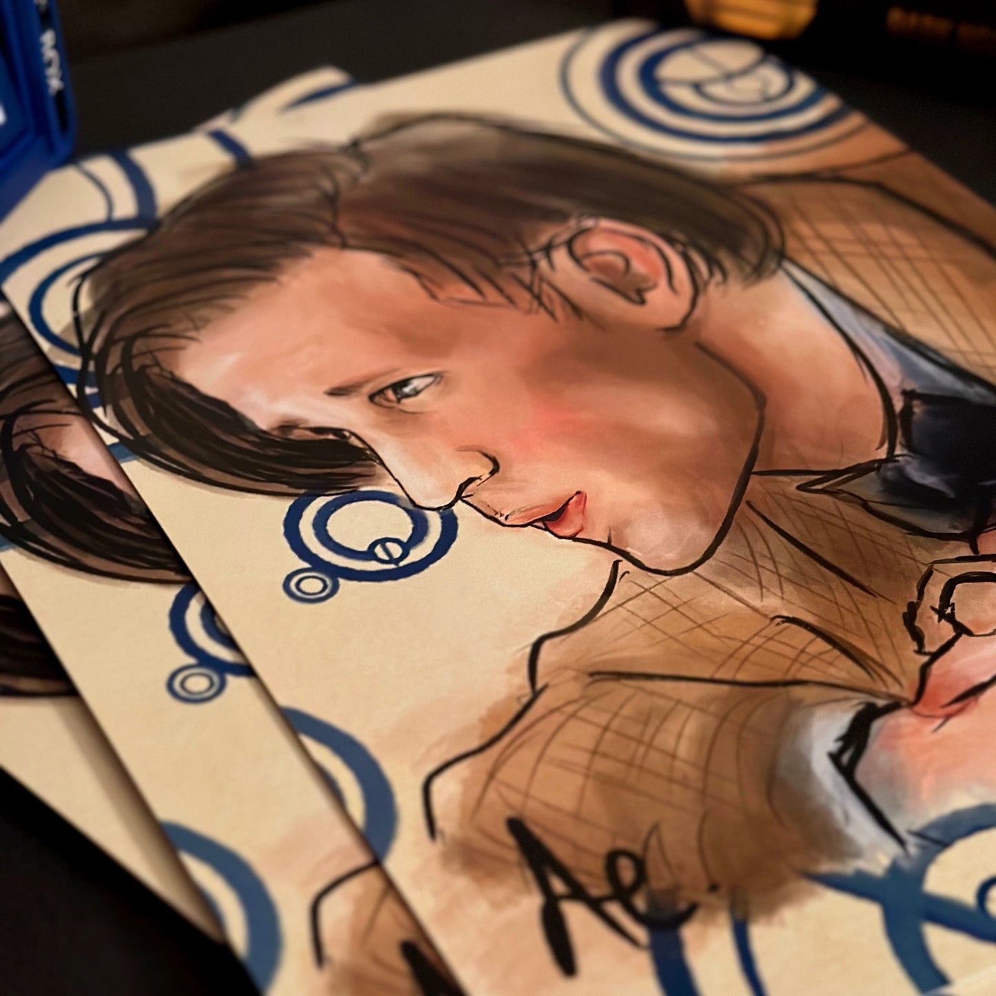 The 11th Doctor Gallifreyan Portrait Print (A4) | Doctor Who