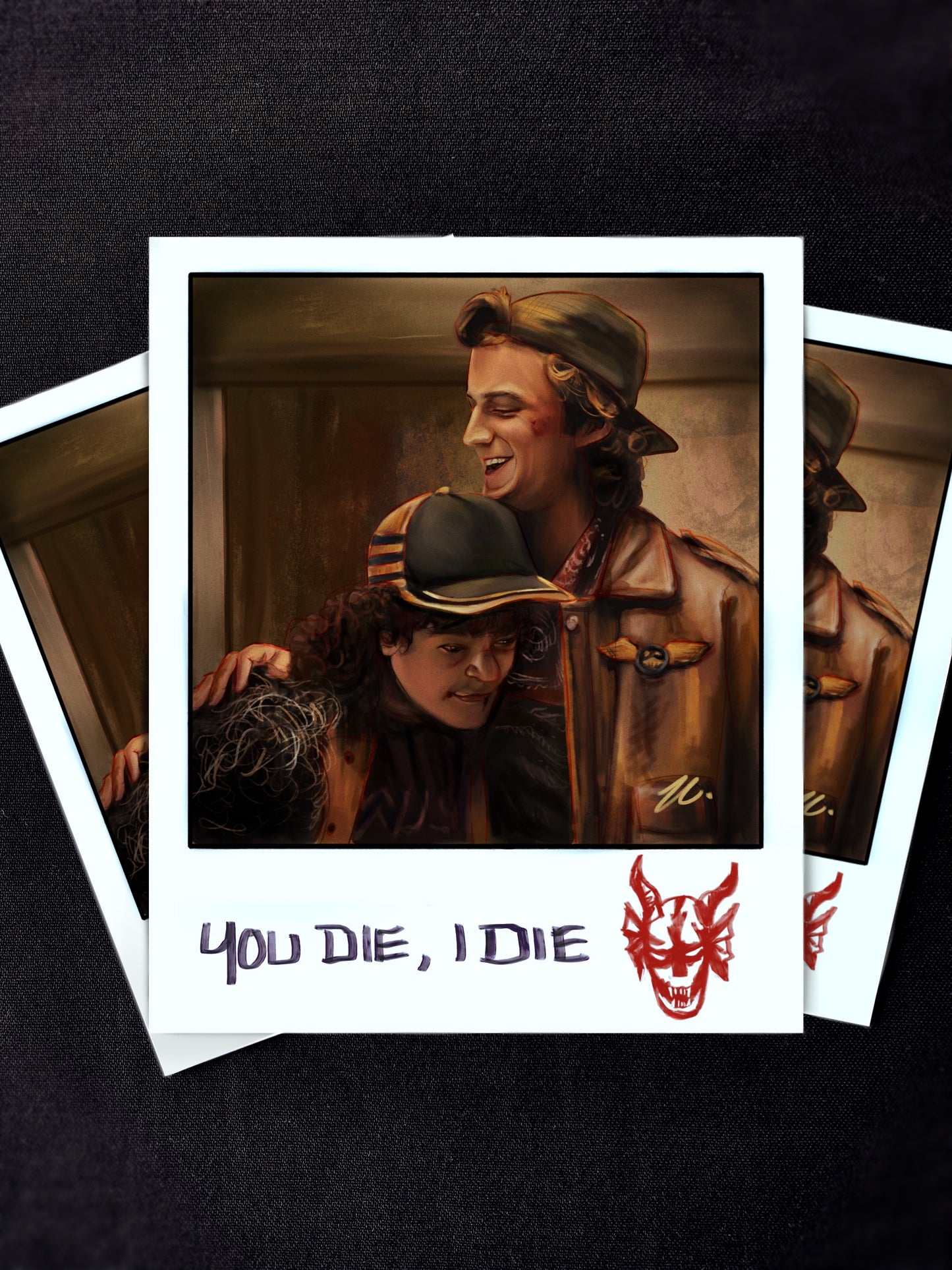 Dustin and Steve Polaroid Print | Stranger Things