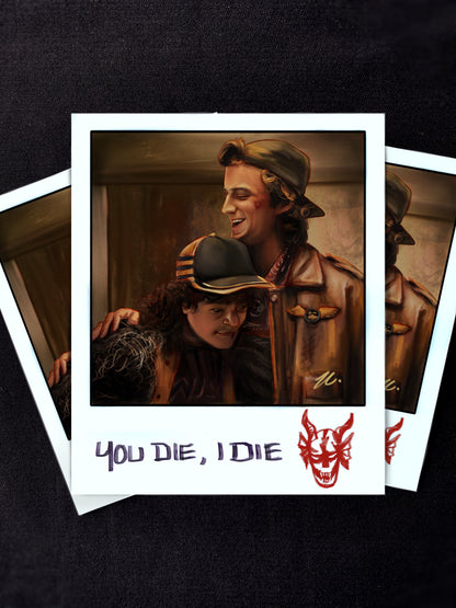 Dustin and Steve Polaroid Print | Stranger Things