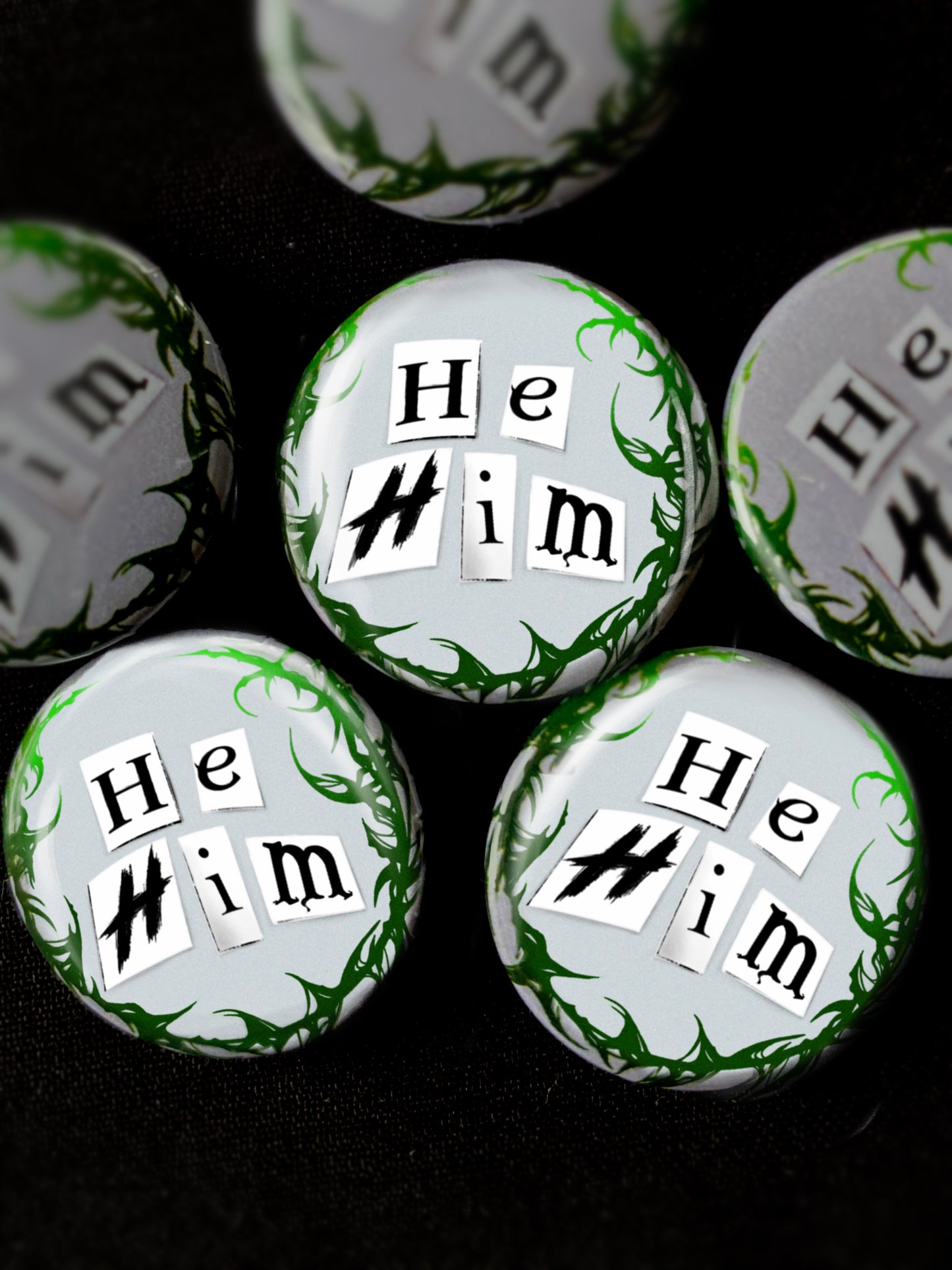He/Him Pronoun Badge