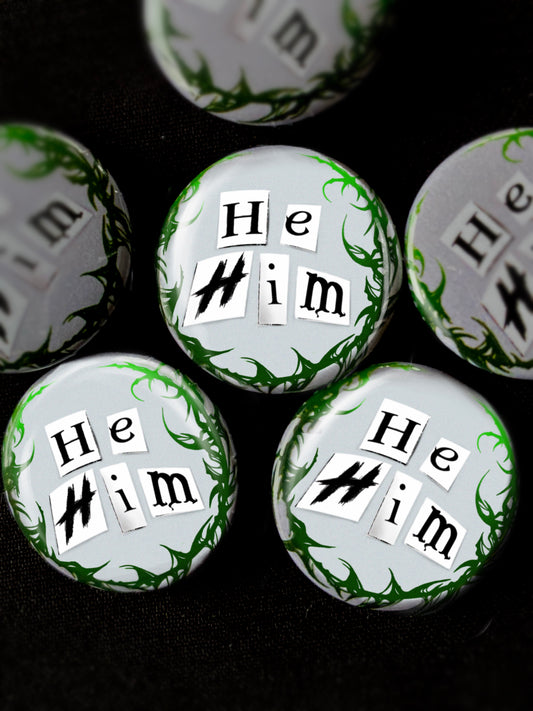 He/Him Pronoun Badge