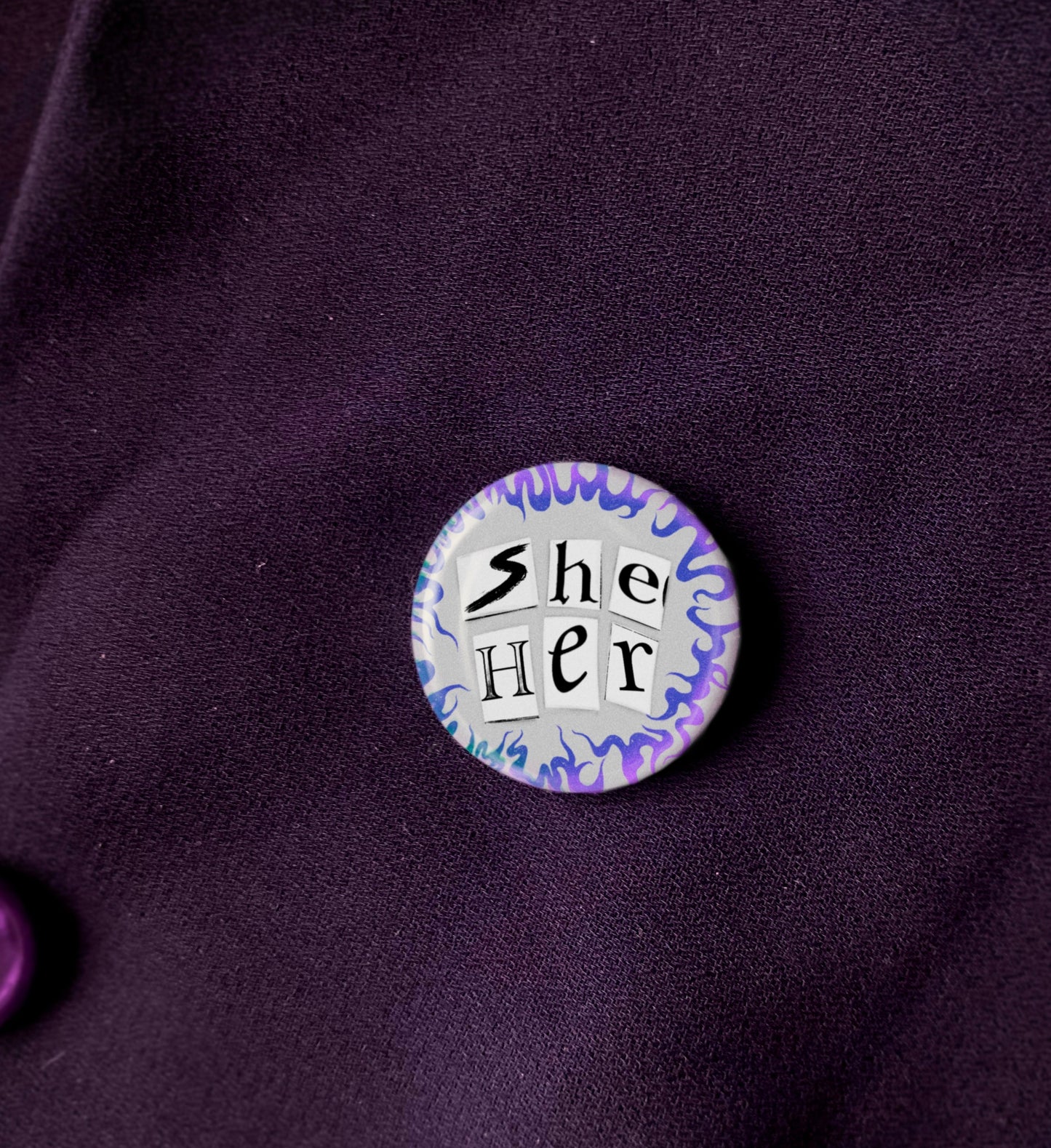 She/Her Pronoun Badge