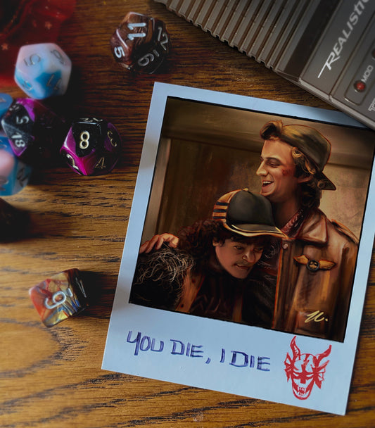 Dustin and Steve Polaroid Print | Stranger Things