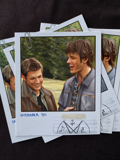 Sam and Dean Polaroid Print | Supernatural
