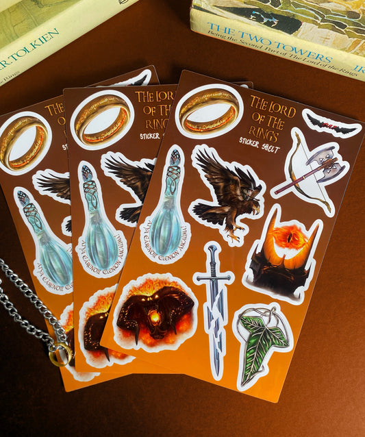The Lord of The Rings Sticker Sheet