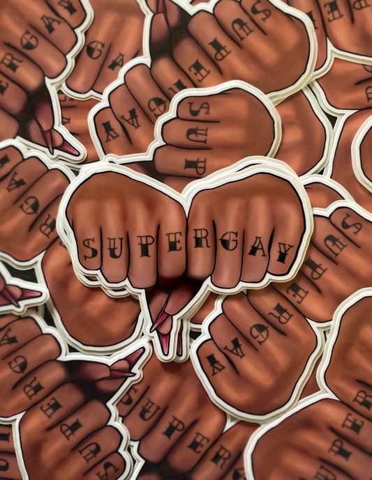 'SUPERGAY' Sticker
